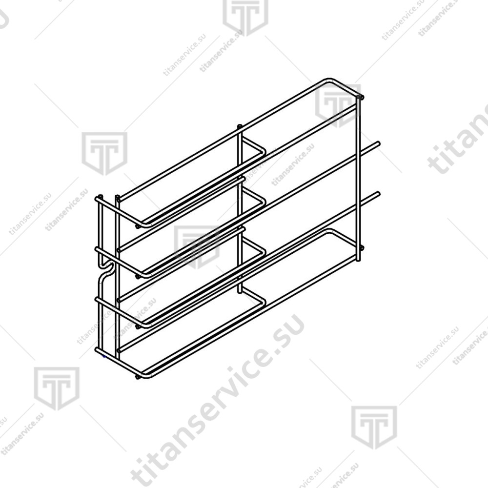 Комплект направляющих левый для конвекционной печи Apach Cook Line AD46D 50GRITR002 - фото №1
