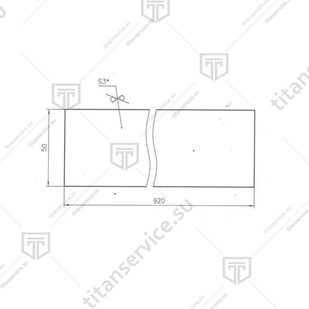 Уплотнение силиконовое для порога двери на печах Ротор-Агро №3155 HT50W (50*3) - фото №2
