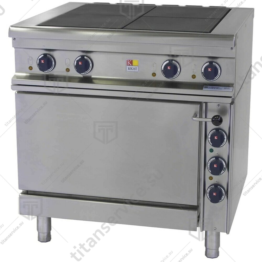 Плита 4 конфорочная 700 серии KOGAST ESC-T47/1-55829 - фото №1
