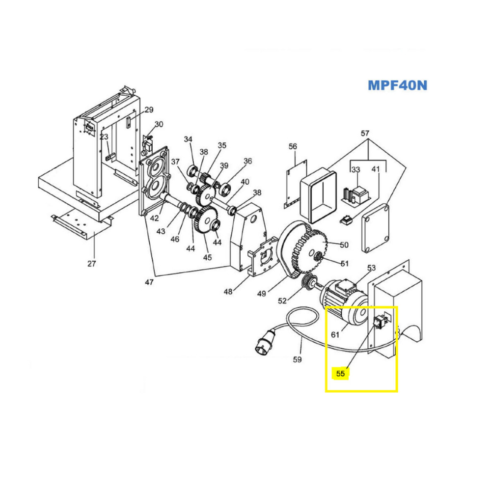 Выключатель машины для пасты Fimar MPF/8 CO2177