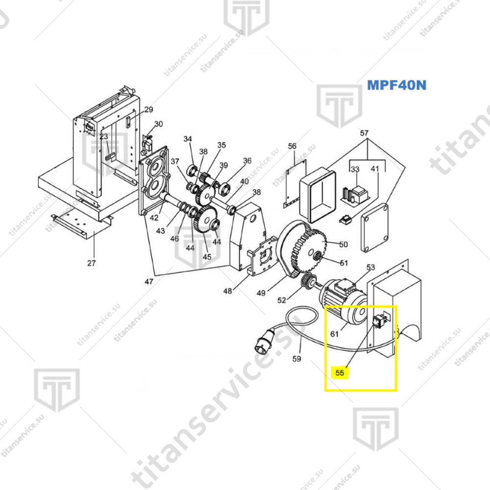 Выключатель машины для пасты Fimar MPF/8 CO2177 - фото №1