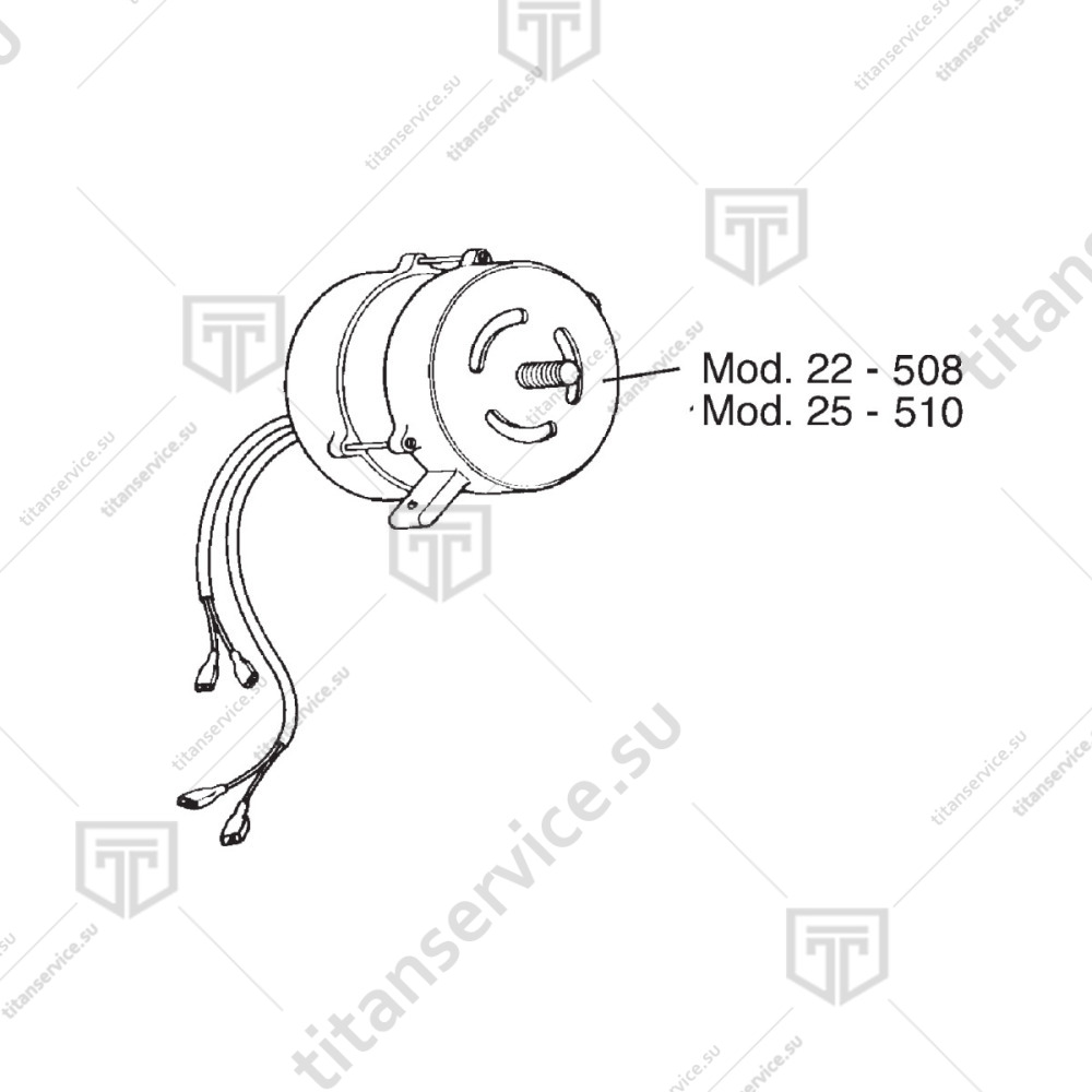 Двигатель для слайсера Beckers ES 220 AFF02246 - фото №2
