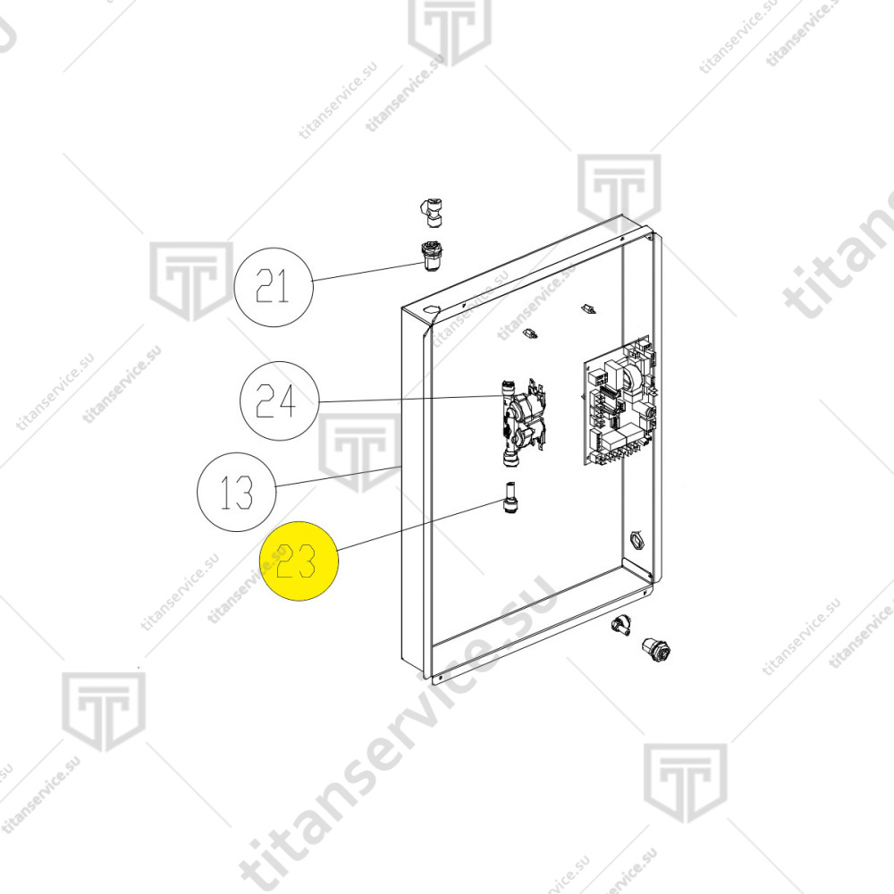 Соединение (переходник) прямое ø10мм для шкафа расстоечного Unox XL 415 EL1355A0 UNOX - фото №1