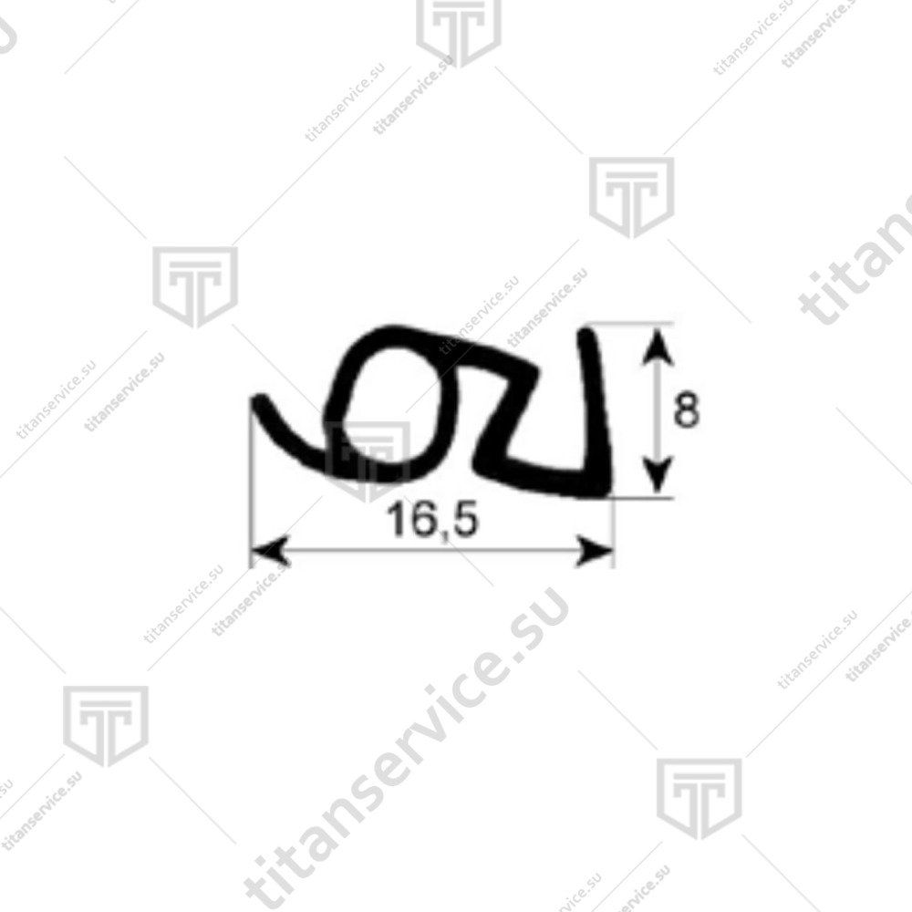 Уплотнение для пекарского шкафа Gierre Brio GUA320 - фото №2