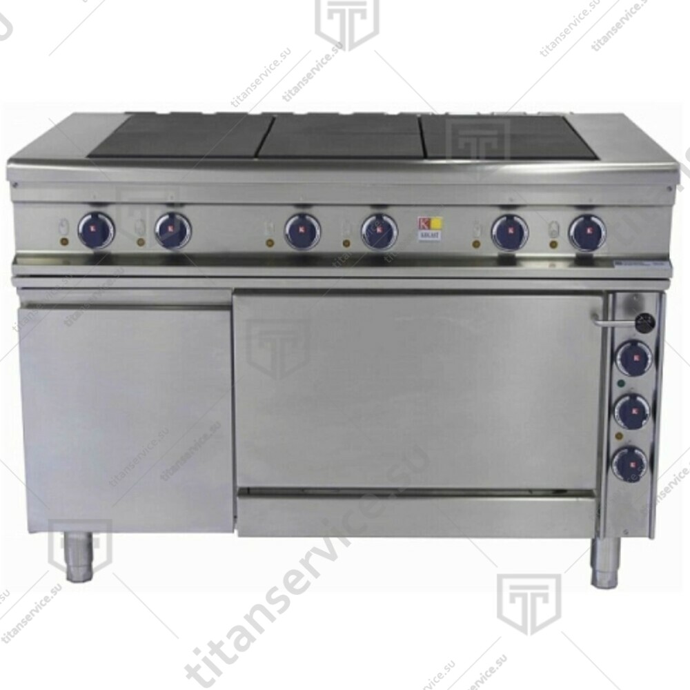 Плита 6 конфорочная 700 серии KOGAST ES-T67/1K-0-55835 - фото №2
