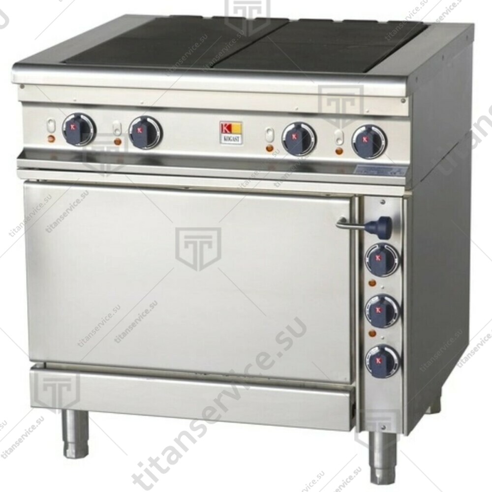 Плита 4 конфорочная 900 серии KOGAST ES-T49/1K-56484 - фото №1