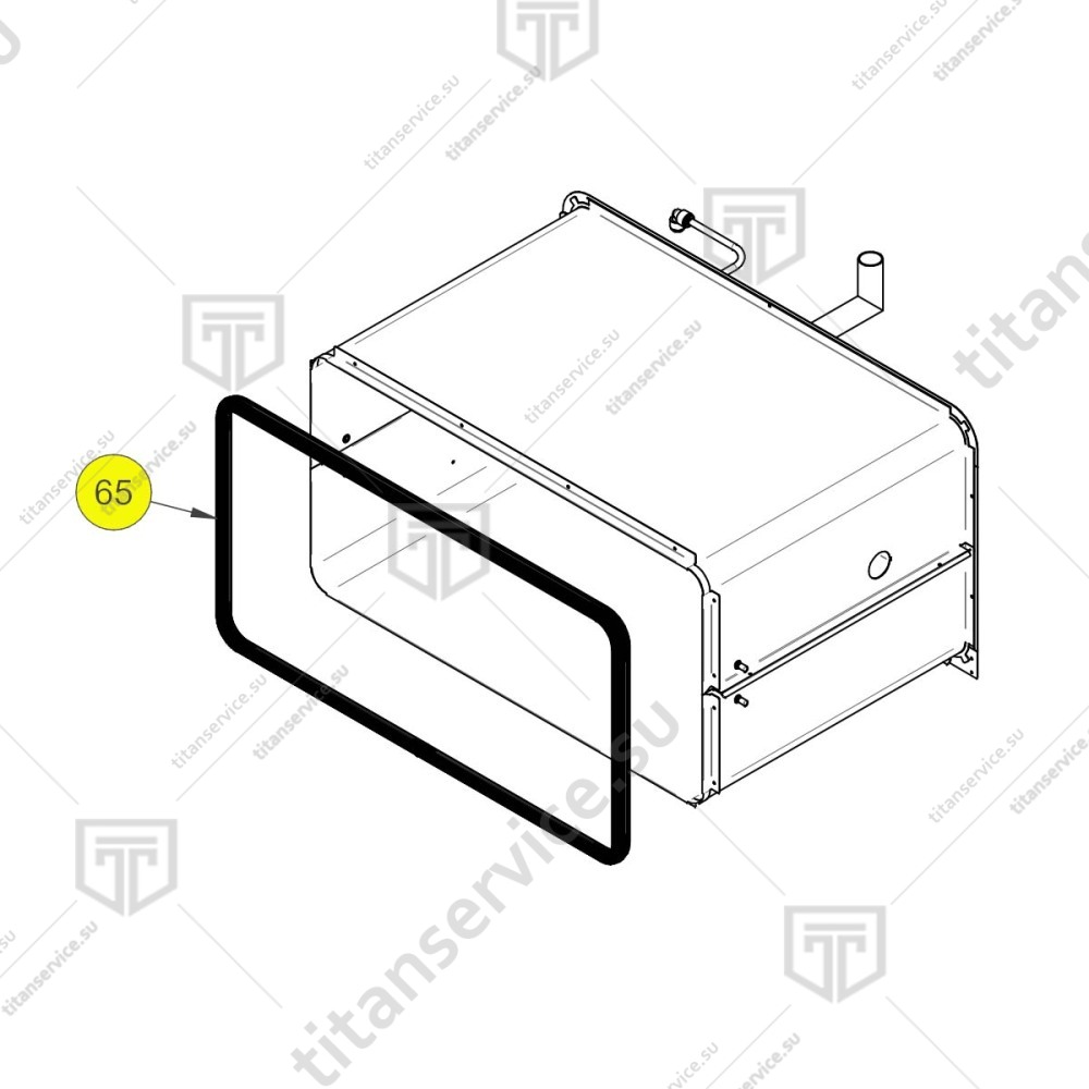 Уплотнитель для конвекционной печи Apach Cook Line AD46M 040GUA00014 - фото №1
