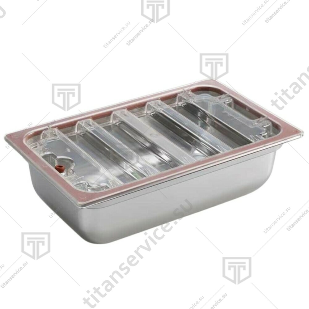 Гастроемкость с крышкой для вакуумирования аппарата  вакуумной упаковки SIRMAN VACUEX 4/8  GN 1/1-100 - фото №1