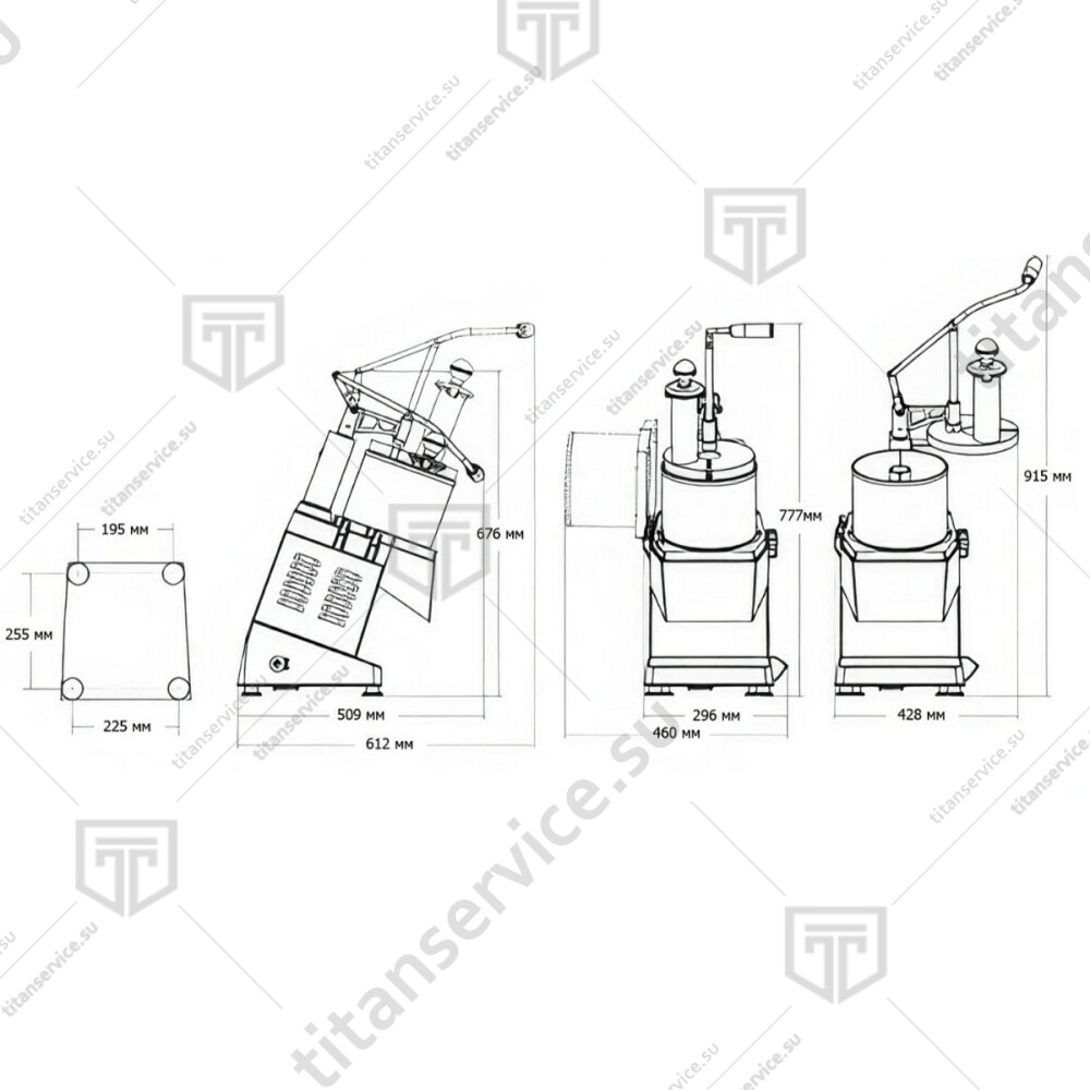 Овощерезка Sirman TM TG 380В - фото №4