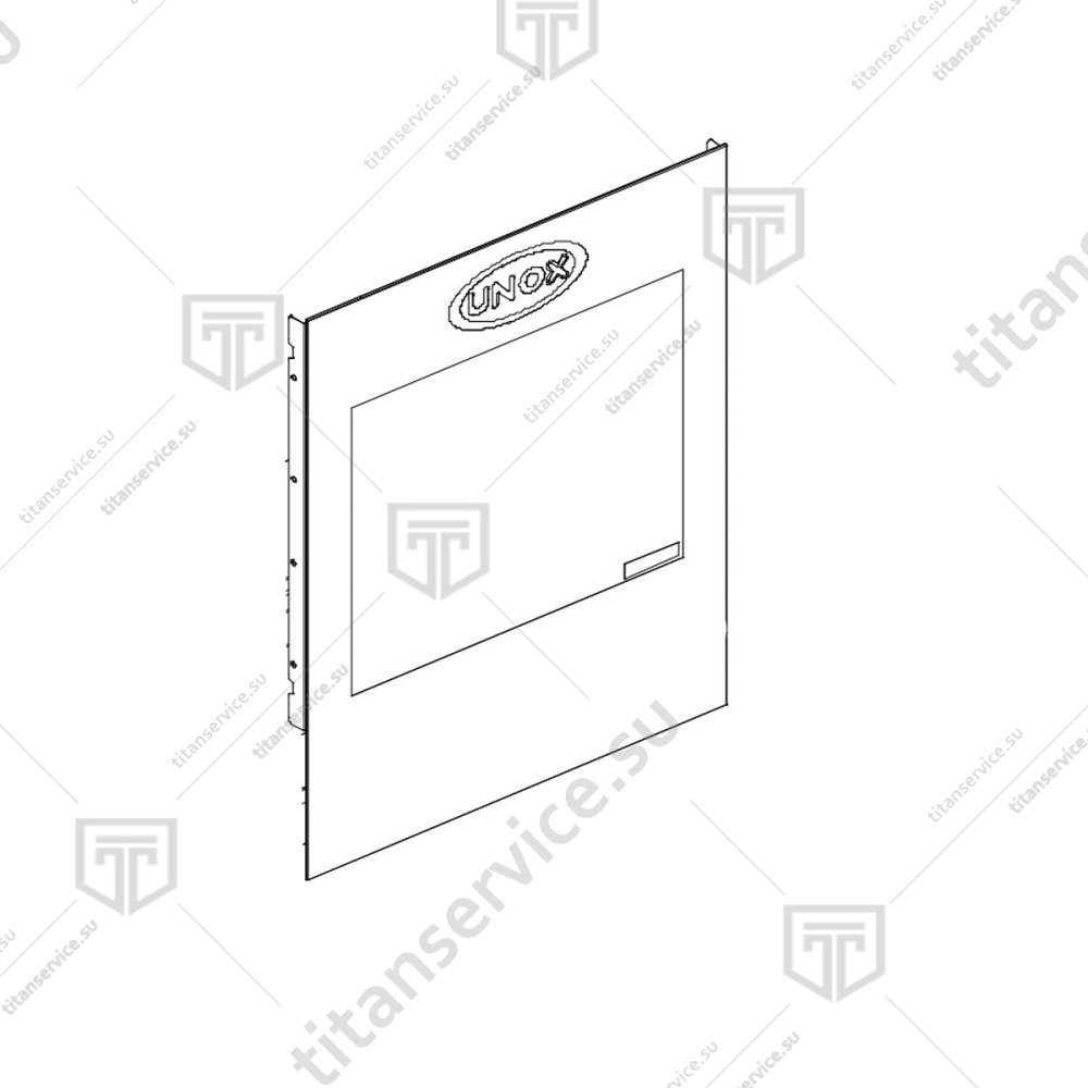 Дверь в сборе для пароконвектомата Unox XVC 204 KDR1091A - фото №1