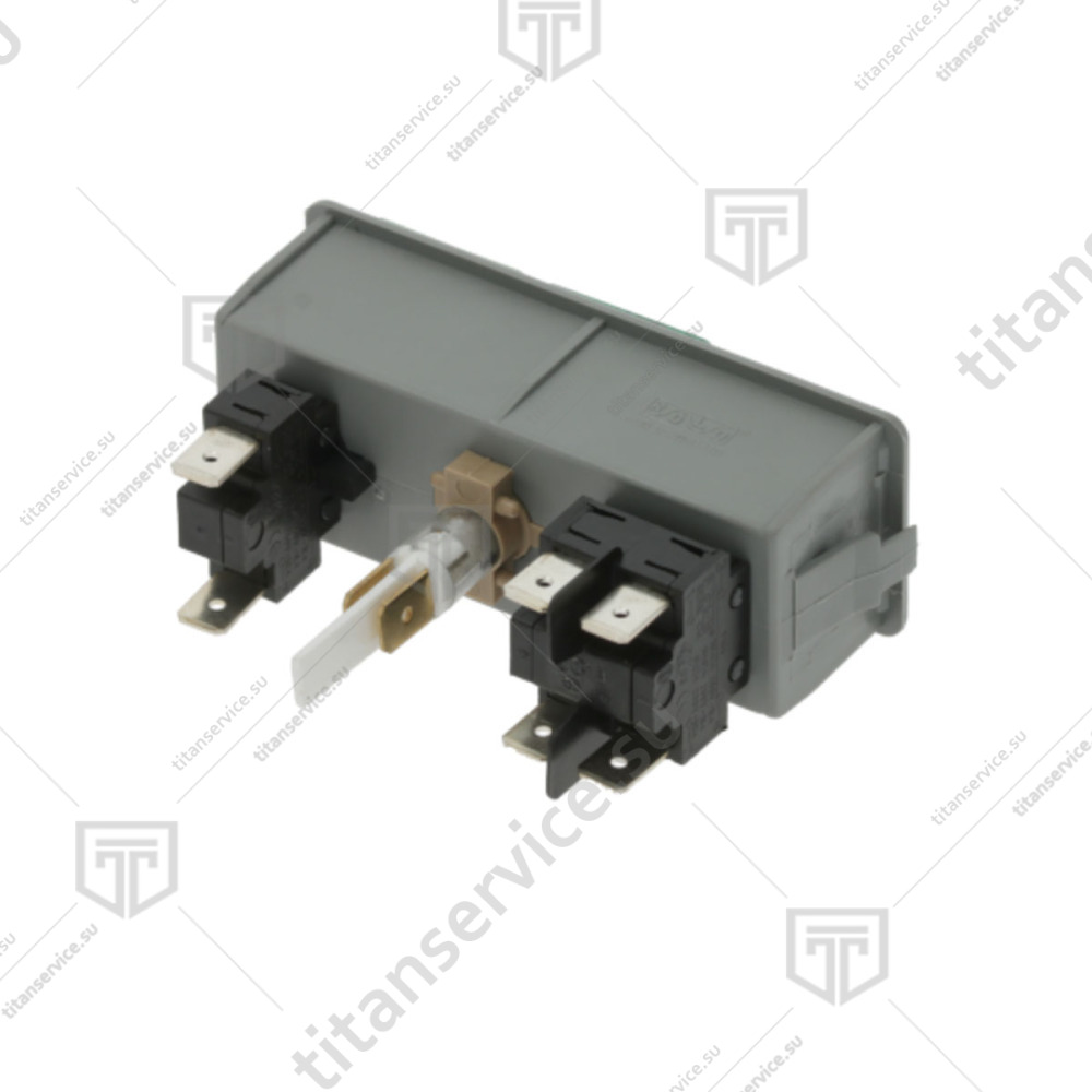 Блок кнопок двойной 250V 16A зеленый для посудомоечной машины Dihr GS 15892 - фото №3