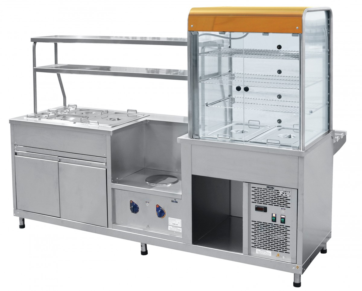 Мини-линия раздачи Abat ПВХМ-70КМУ "золото"