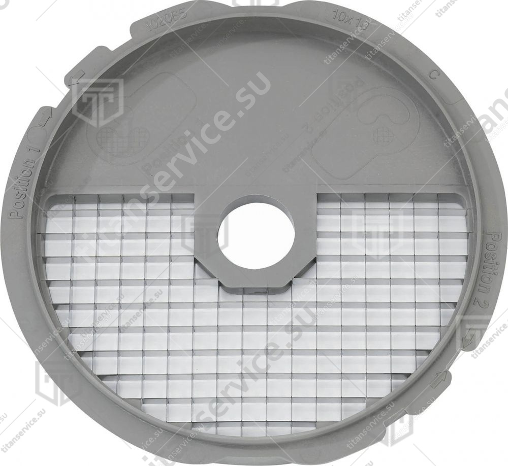 Решетка для диска кубики 10х10х10мм овощерезки Robot Coupe CL30 102065 - фото №1