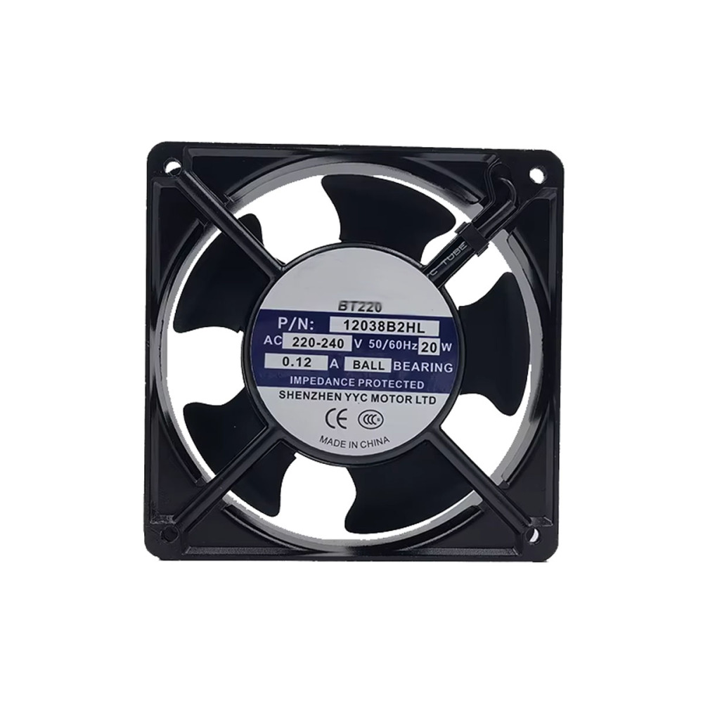 Вентилятор конденсатора BT220 12038B2HL для льдогенератора Viatto ZB-15/20/40/50 без ГТД