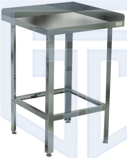 Стол разделочный угловой Кобор СУ-70/70/430 нерж. - фото №1