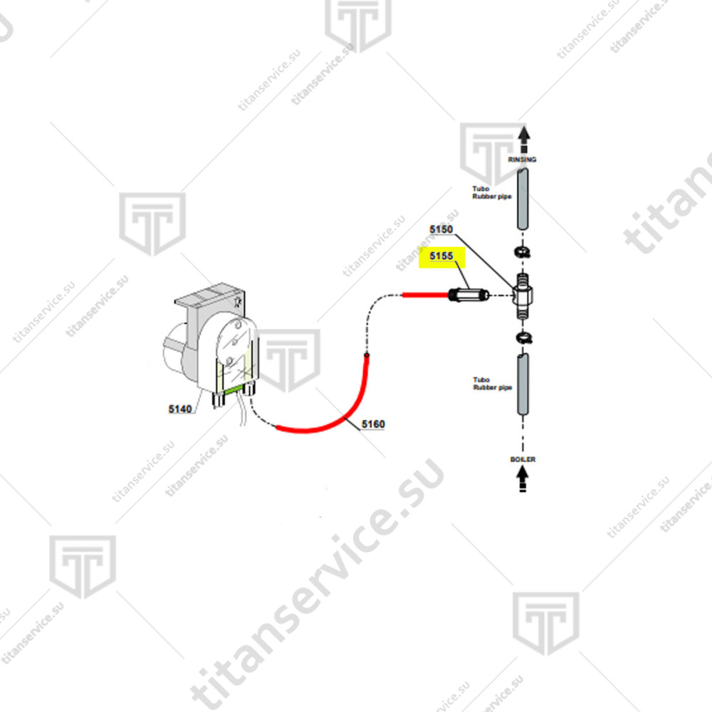 Клапан 1/8G EPDM для посудомоечной машины Kromo HOOD 800 15122 - фото №1