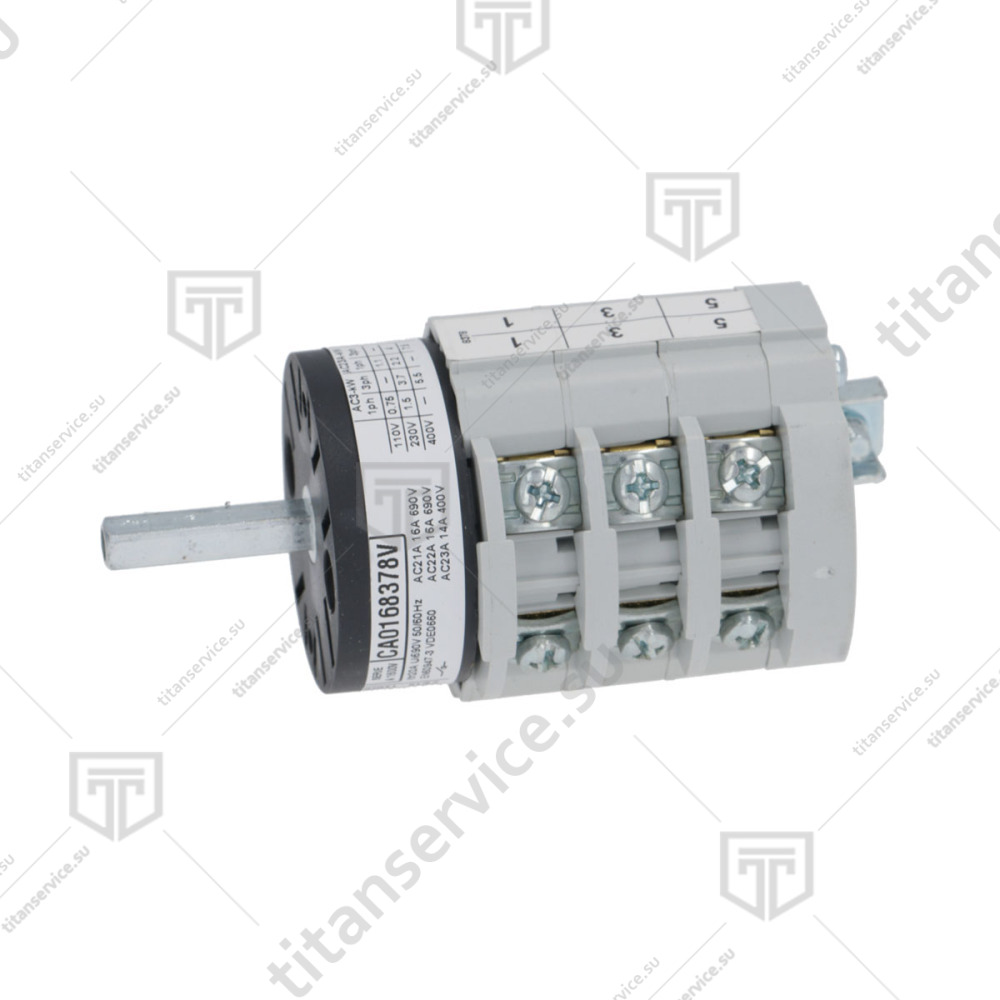 Переключатель шестиполюсный 16A 380В для посудомоечной машины Comenda LF/NL/AC 120722 - фото №3