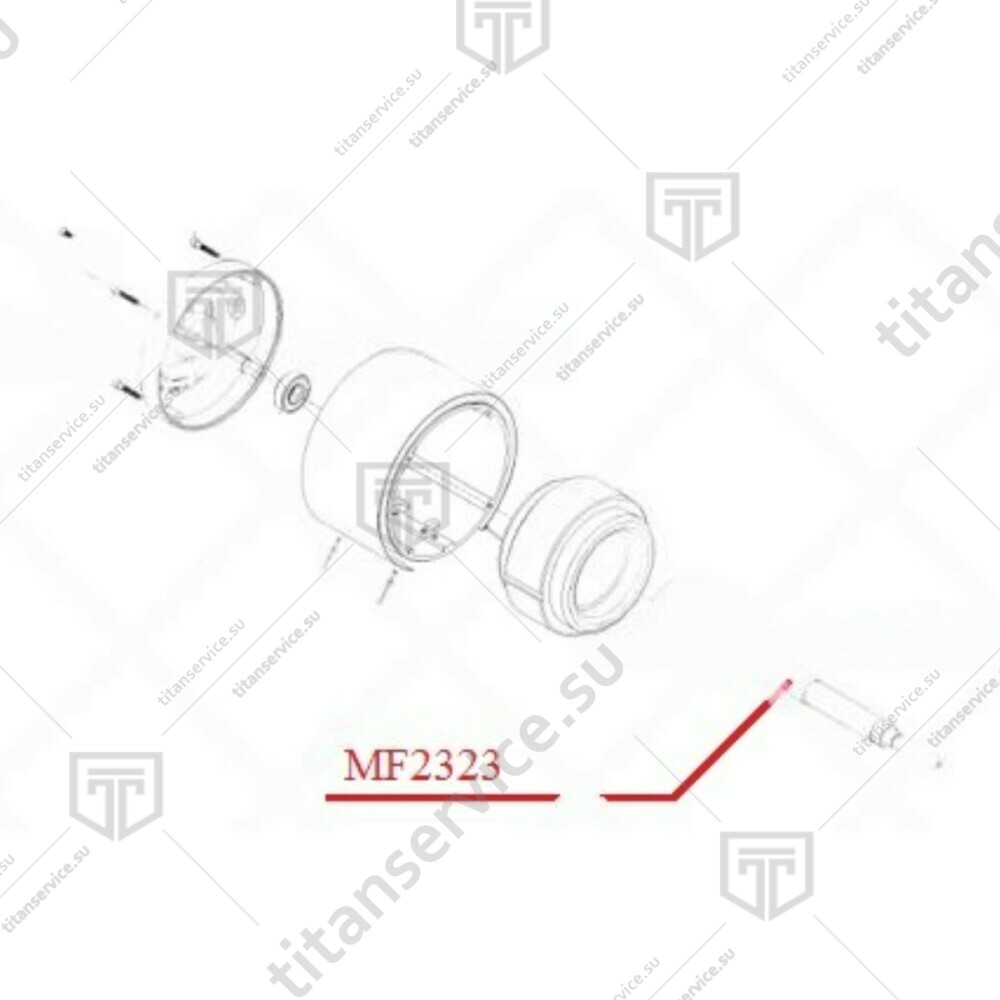 Вал электродвигателя для кофемолки SIRMAN MC MF2323 - фото №1
