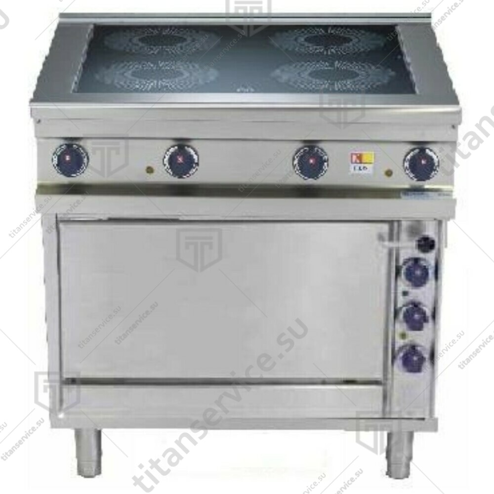 Плита 4 конфорочная 900 серии KOGAST ESC-T49/1-55885 - фото №2