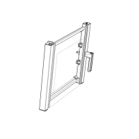 Дверь в сборе для пароконвектомата Unox XV 393 KDR1268A