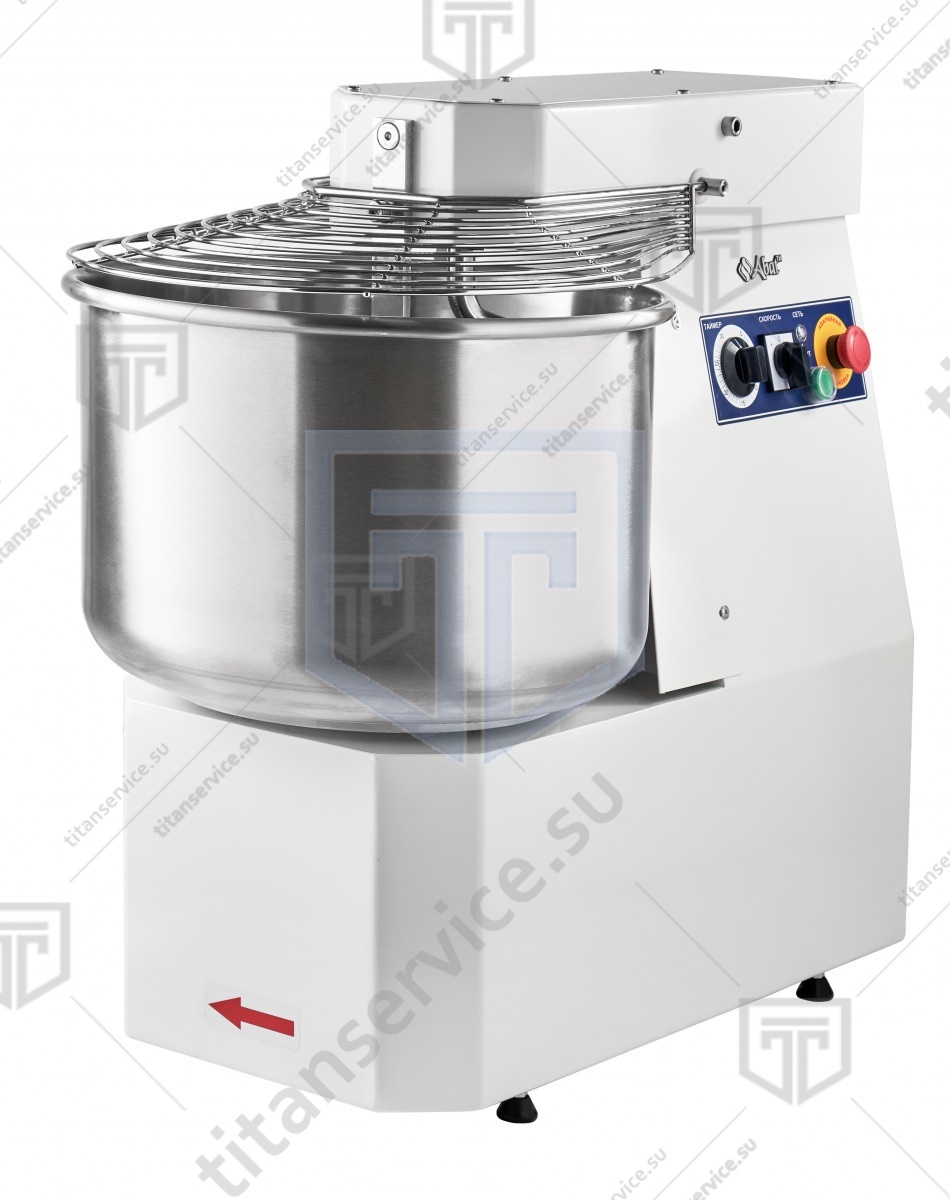 Тестомес спиральный ТМС-40НН-2Р - фото №1