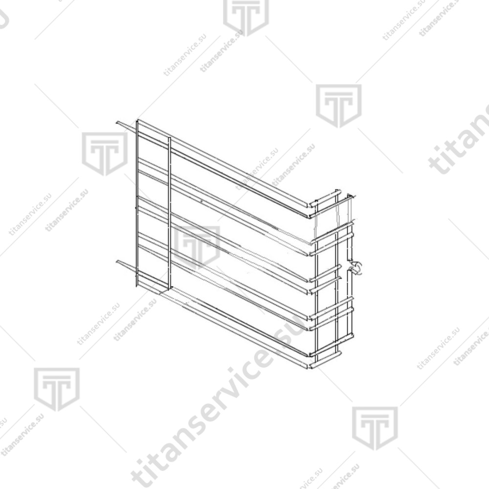 Направляющая правая/левая для печи конвекционной Unox XEBC-06EU-E1R GRL1000A0 - фото №1
