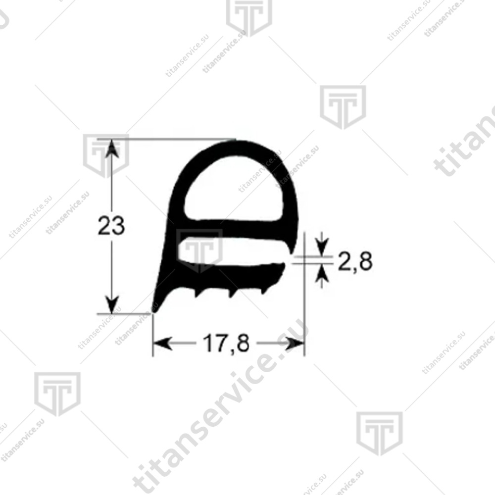 Уплотнение двери для пароконвектомата Rational CD/CM/CC 101 5012.0704 - фото №2