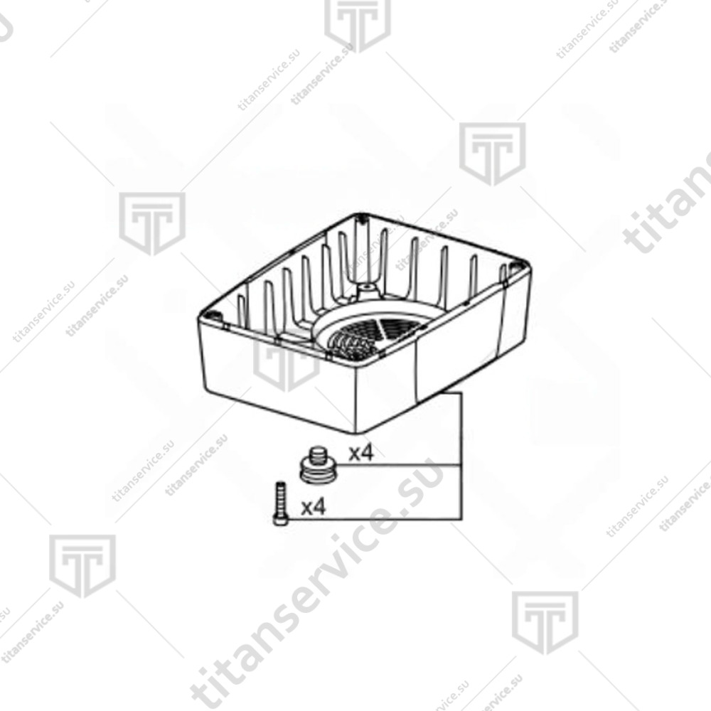 Основание в сборе для кухонного процессора Robot Coupe R402 59560 - фото №1