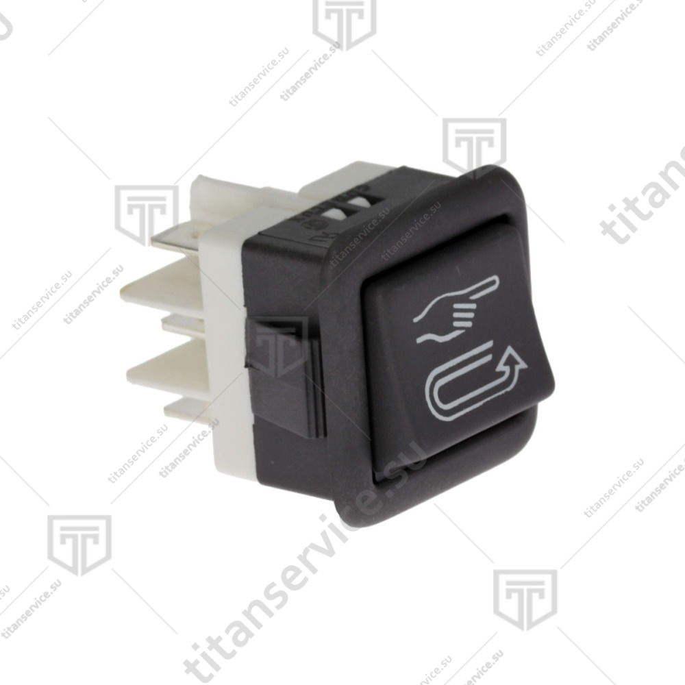 Переключатель серый двухполюсный для посудомоечной машины Comenda 130447 - фото №1