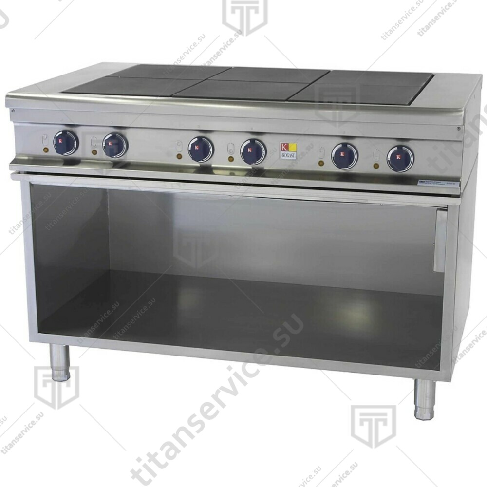 Плита 6 конфорочная 900 серии KOGAST ES-T69/P-55889 - фото №1