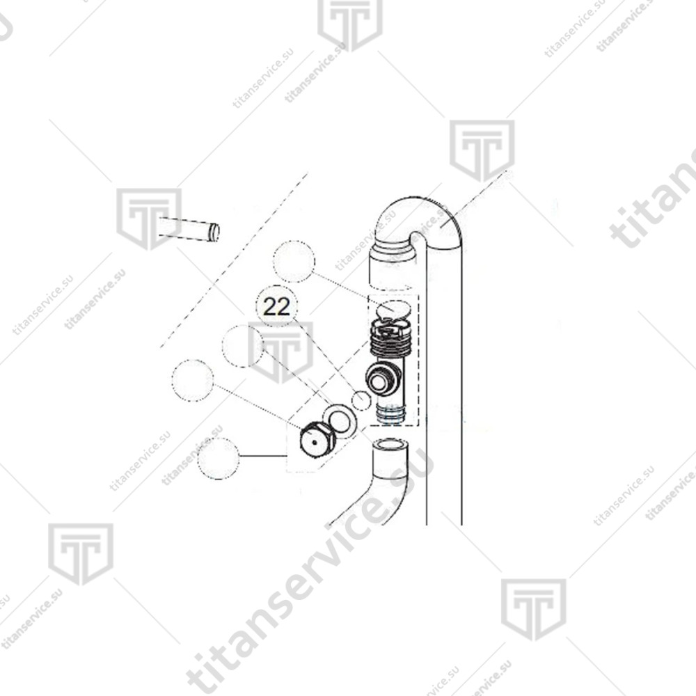 Мембрана клапана для посудомоечной машины Apach Cook Line AF500DD 476008 - фото №1