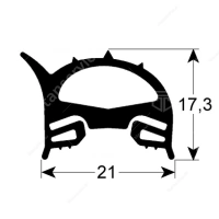 Уплотнение двери 770х450 мм для пароконвектомата CVP 10E Olis 3108700