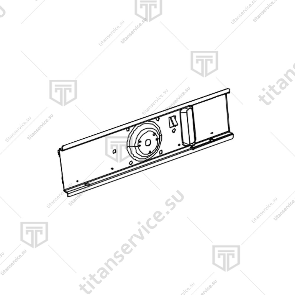 Профиль крепления двигателя L-553 для печи конвекционной Unox XB 893 0H3561A3 - фото №1