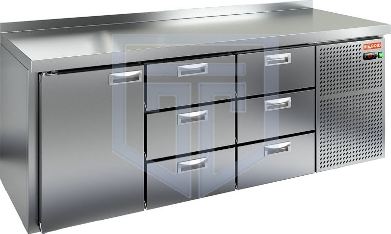 Морозильный стол HICOLD GN 133 BR2 BT - фото №1