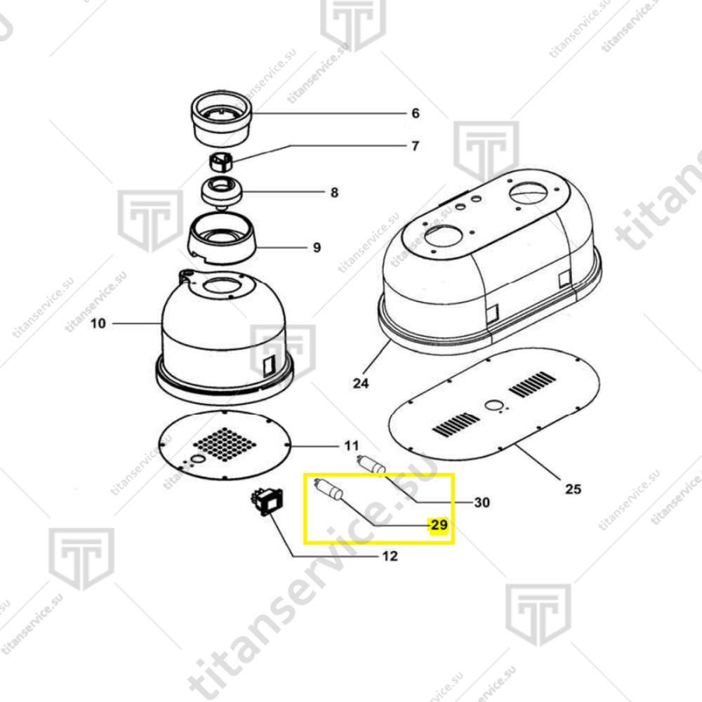 Выключатель для блендера Fimar FRP CO4686 - фото №1