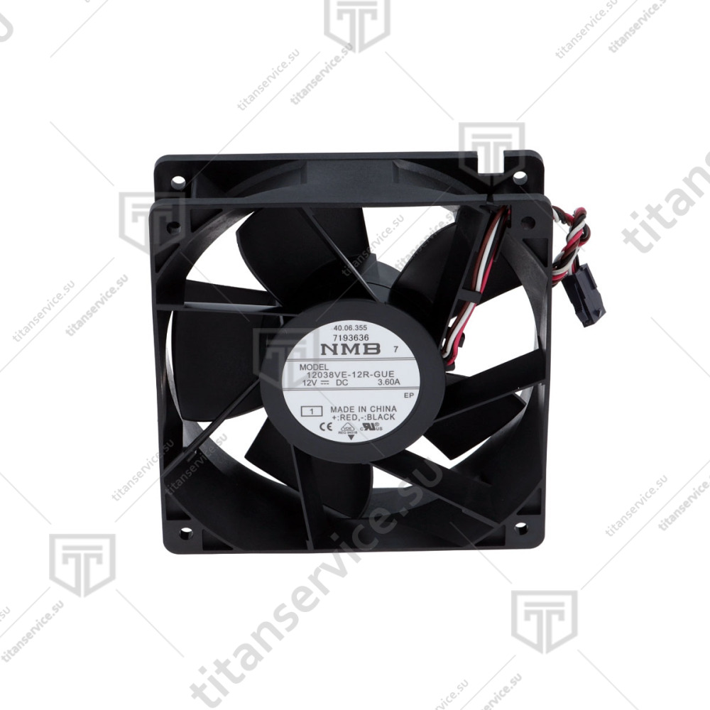 Вентилятор охлаждения NMB 12038VE-12R-GUE для пароконвектомата Rational iCombi Classic/Pro 40.06.355P - фото №1