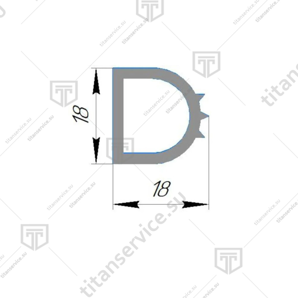 Уплотнение силиконовое №2937 для герметизации пекарной камеры печи Ротор-Агро HT60W - фото №2