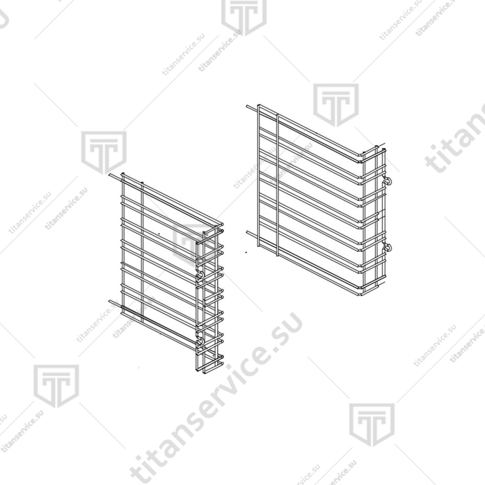 Направляющая боковая на 7 поддонов правая/левая для печи конвекционной Unox XB 603 G GR1020A1 - фото №1