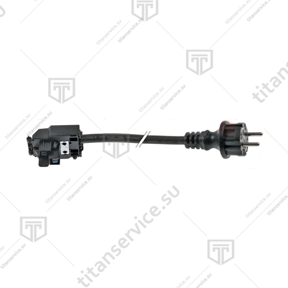 Кабель 3x1.5 H07M-F +K2/3 в комплекте с вилкой SCHUKO для печи конвекционной Unox XF 023 KMR1000A - фото №1
