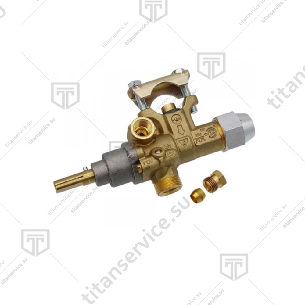 Кран газовый 21S M9x1 ГЛК-40Н в сборе с регулируемым обводом 62200700 - фото №1