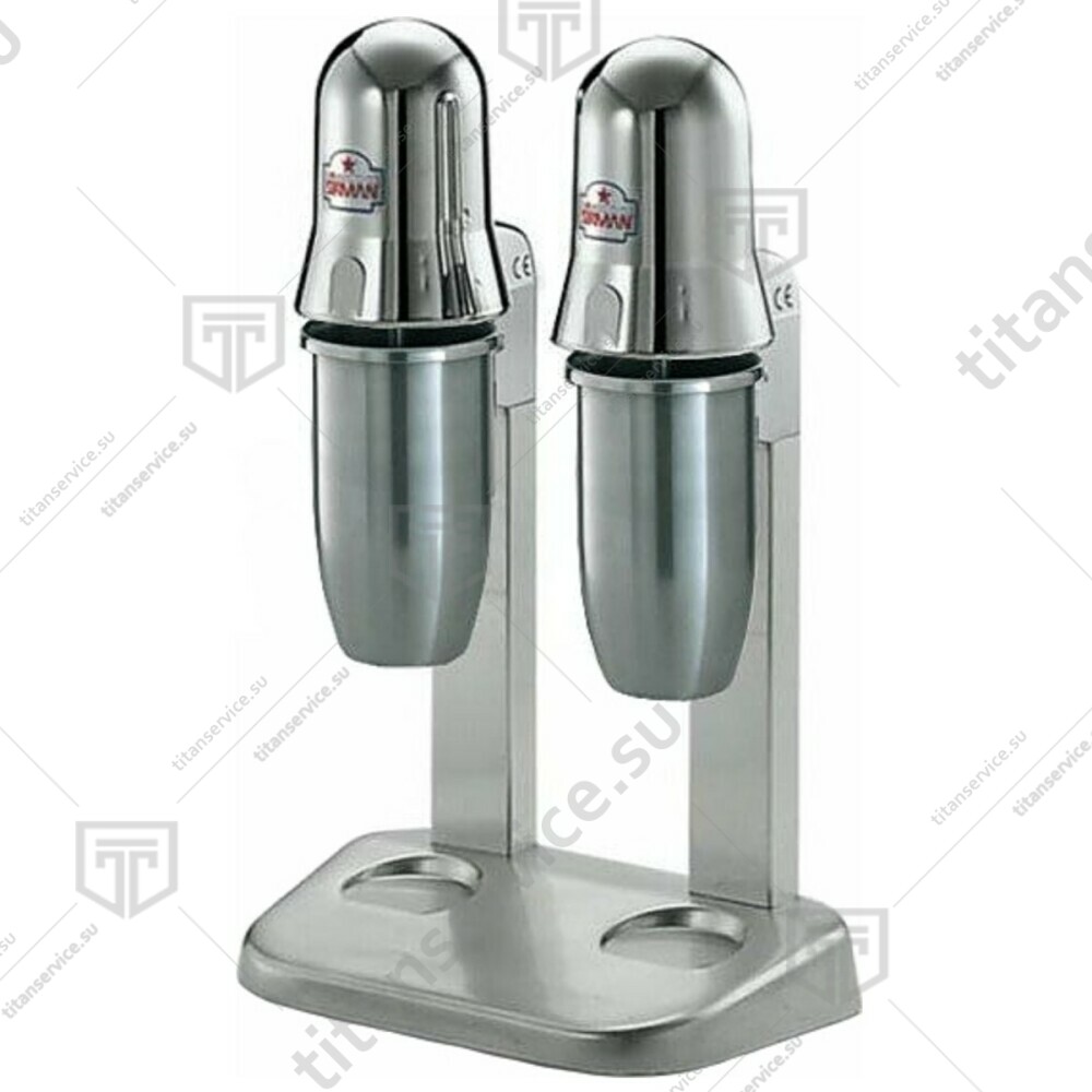 Миксер для молочных коктейлей SIRMAN SIRIO 2 нержавеющий стакан 2Х120W - фото №1