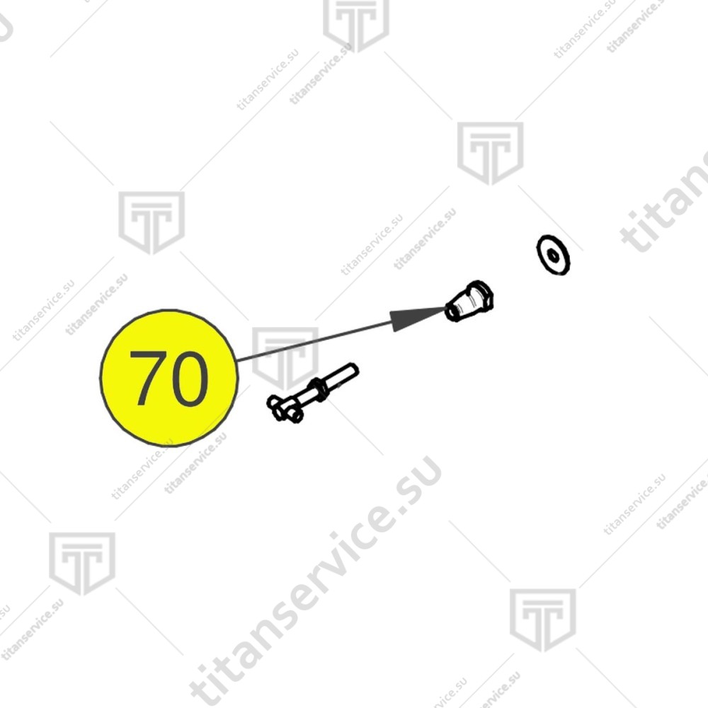 Ответная часть защелки двери конвекционной печи Apach Cook Line AB4D - фото №1