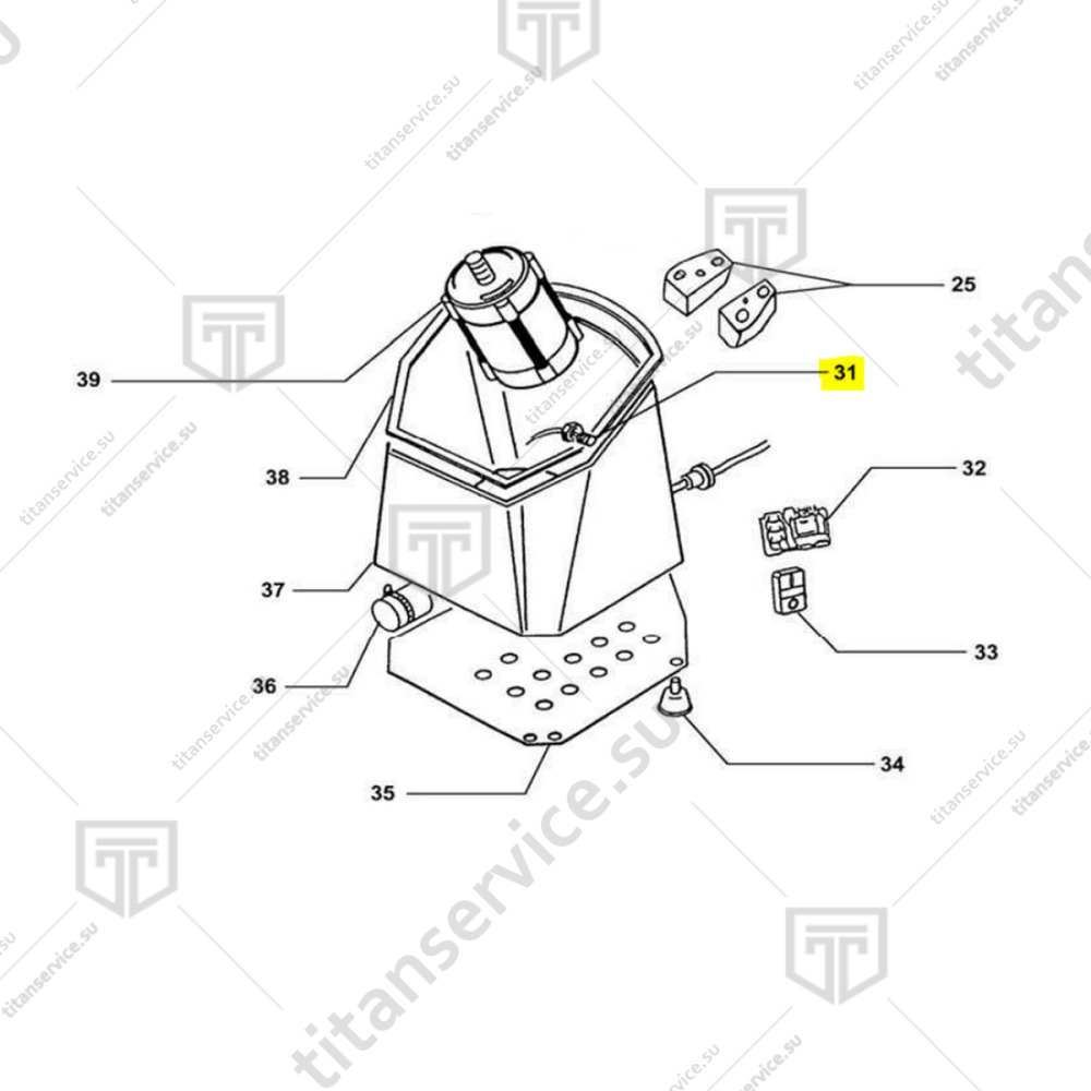 Микровыключатель  для сырорезки Fimar TAS CE605511 - фото №1
