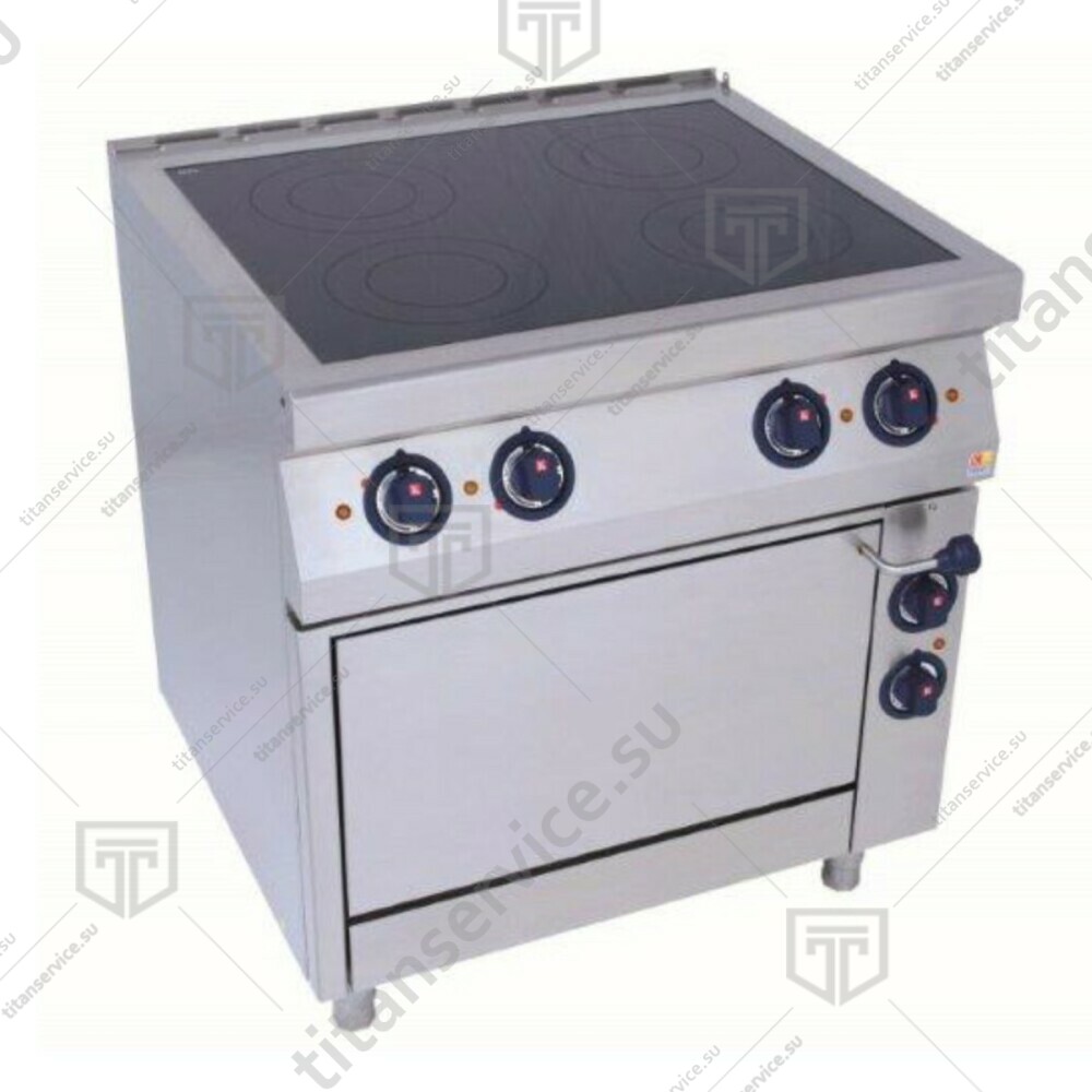 Плита 4 конфорочная 900 серии KOGAST ESC-T49/1-55885 - фото №1