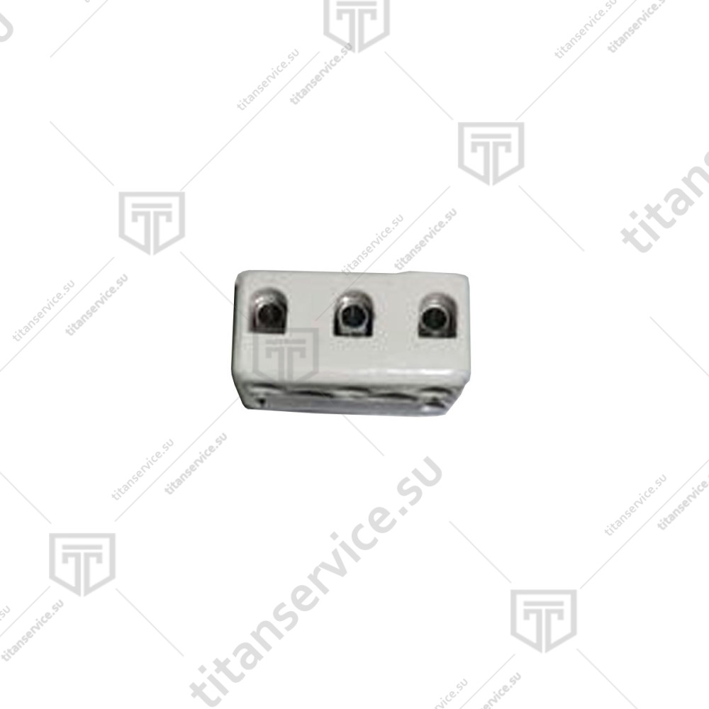 Клеммная колодка 4мм² 3 полюса керамика 23310 - фото №1