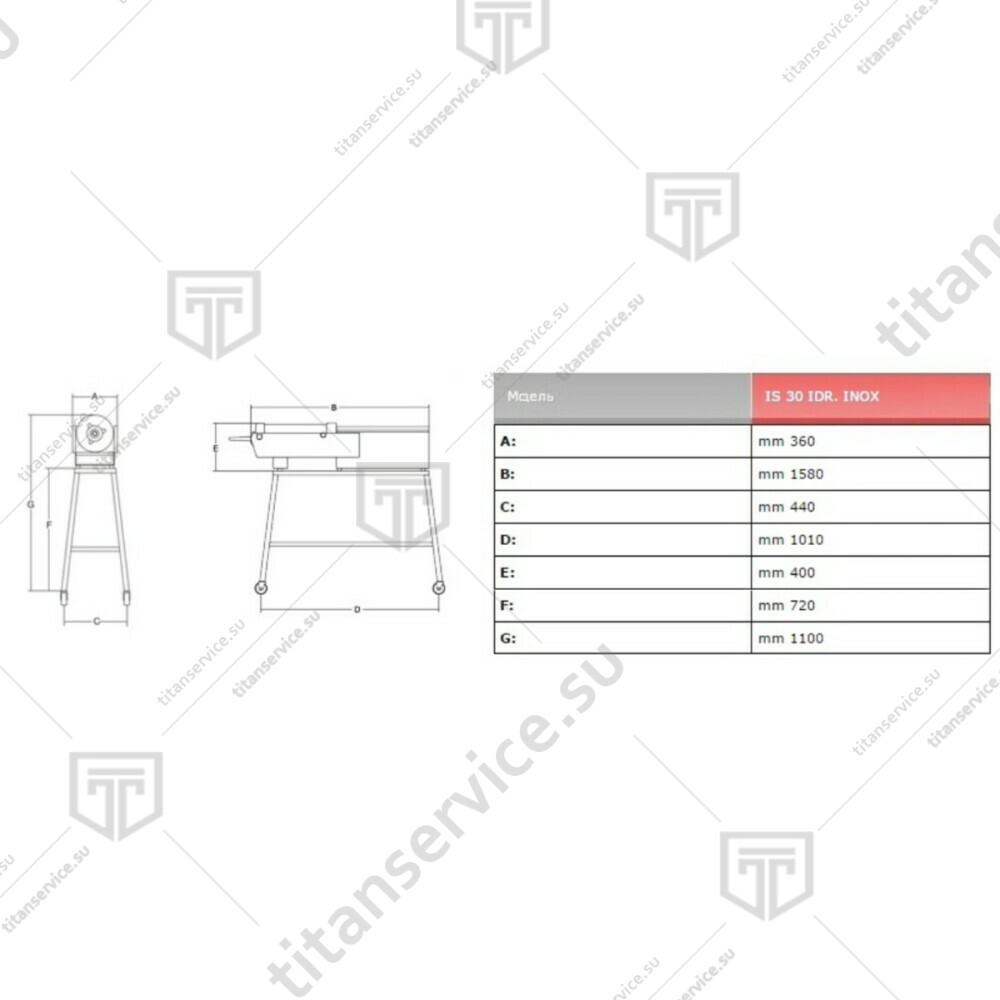 Шприц колбасный SIRMAN IS30 IDR. INOX 1Ф - фото №4