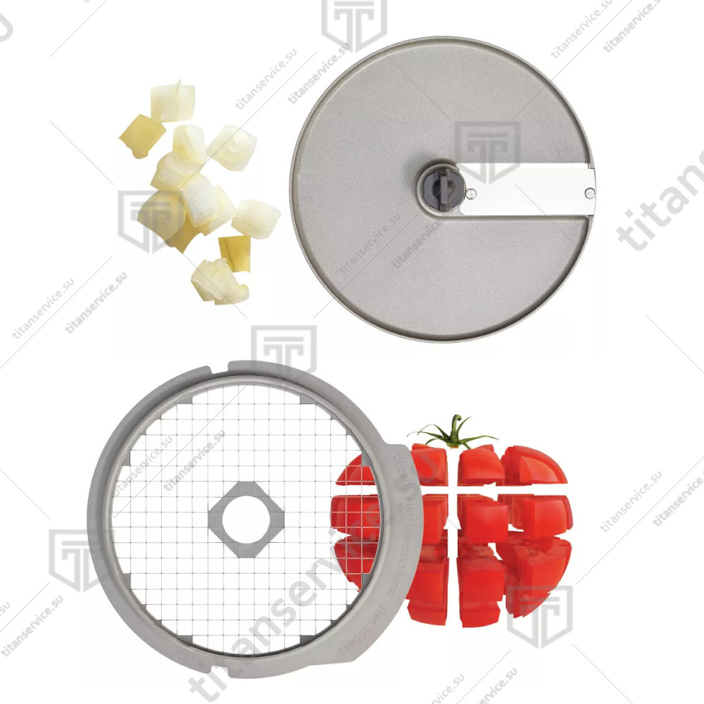 Набор для нарезки кубиком овощерезки 10х10х10мм Robot Coupe CL30/40 27514W - фото №2