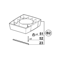 Основание корпуса кухонного процессора R602 V.V A Robot Coupe 29581/59191