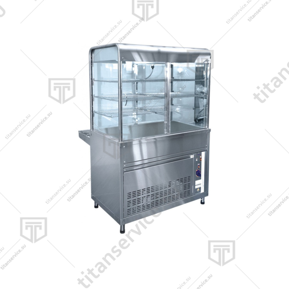 Прилавок-витрина холодильный Abat ПВВ(Н)-70КМ-С-НШ - фото №2