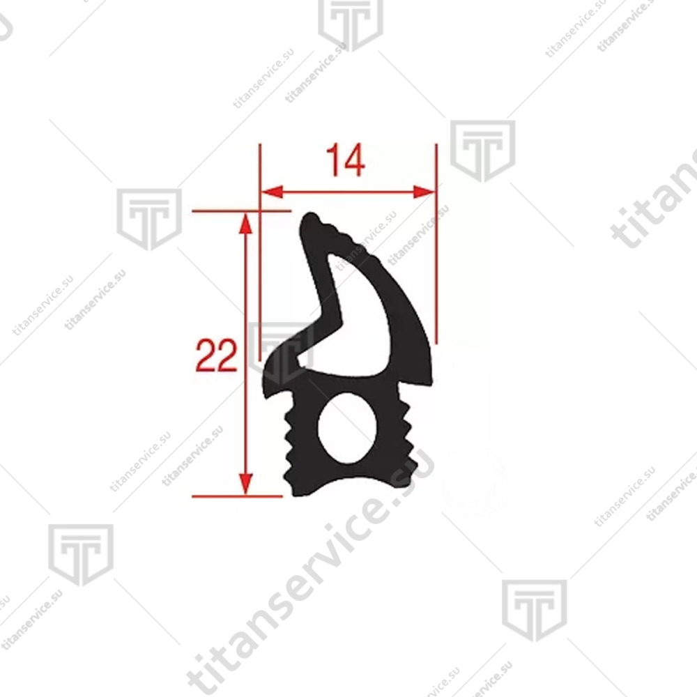 Уплотнение двери для печи конвекционной Unox XFT 188 KGN1353A - фото №2